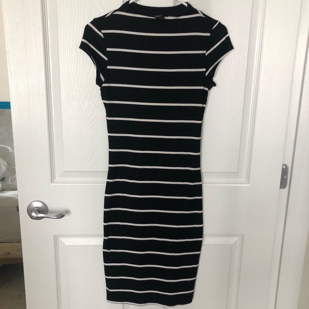 Midi Length Striped Dress